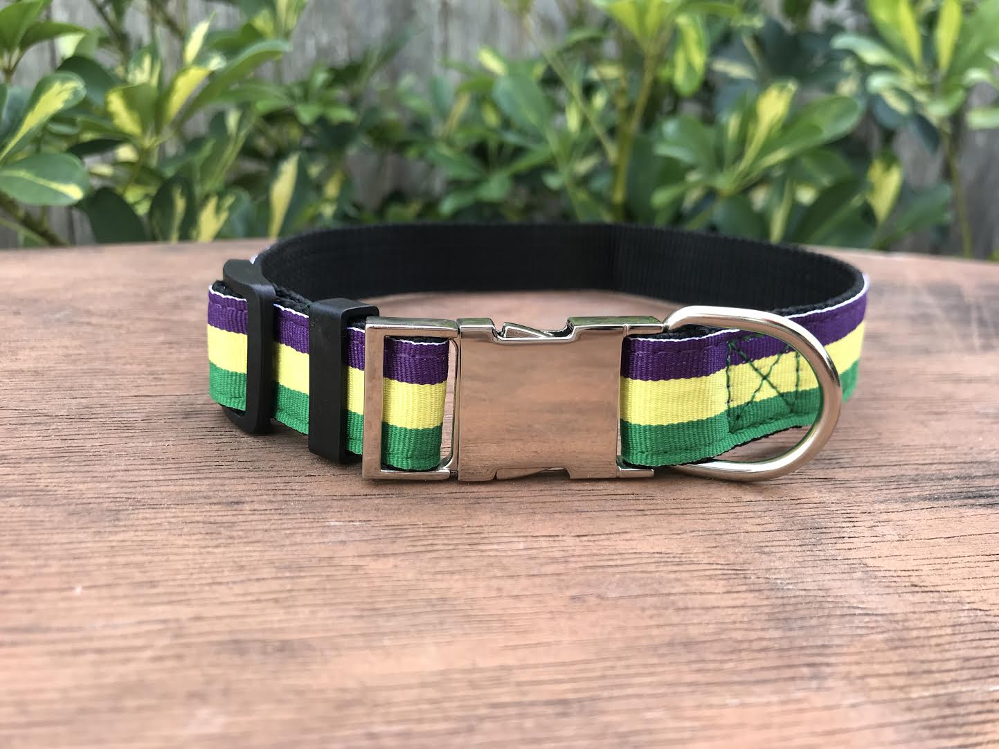 mardi gras dog collar