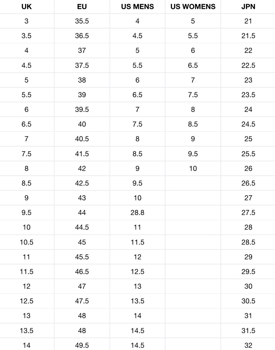 Yoo Bridesmaid Size Chart