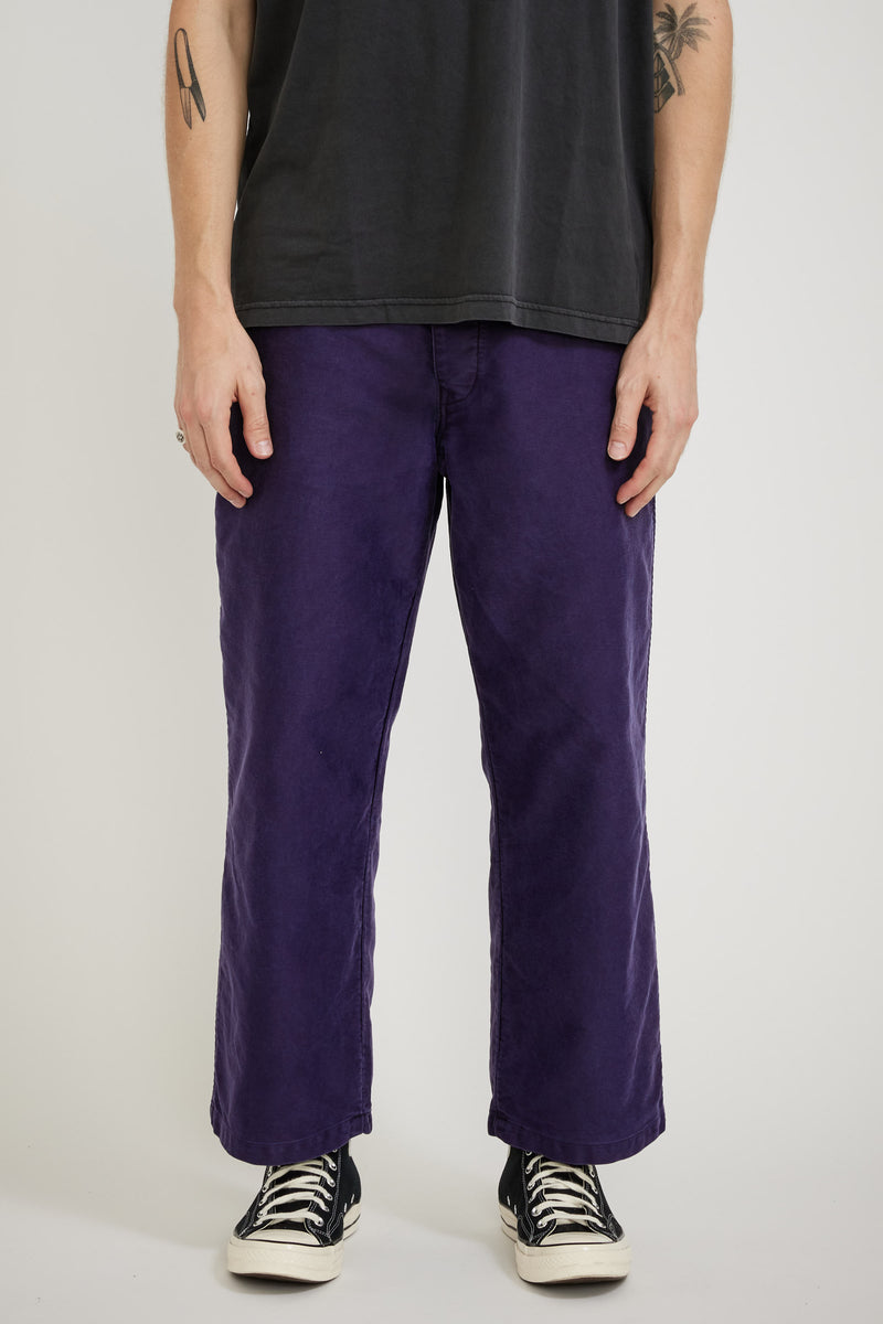 Danton French Pants Navy Moleskin | Maplestore