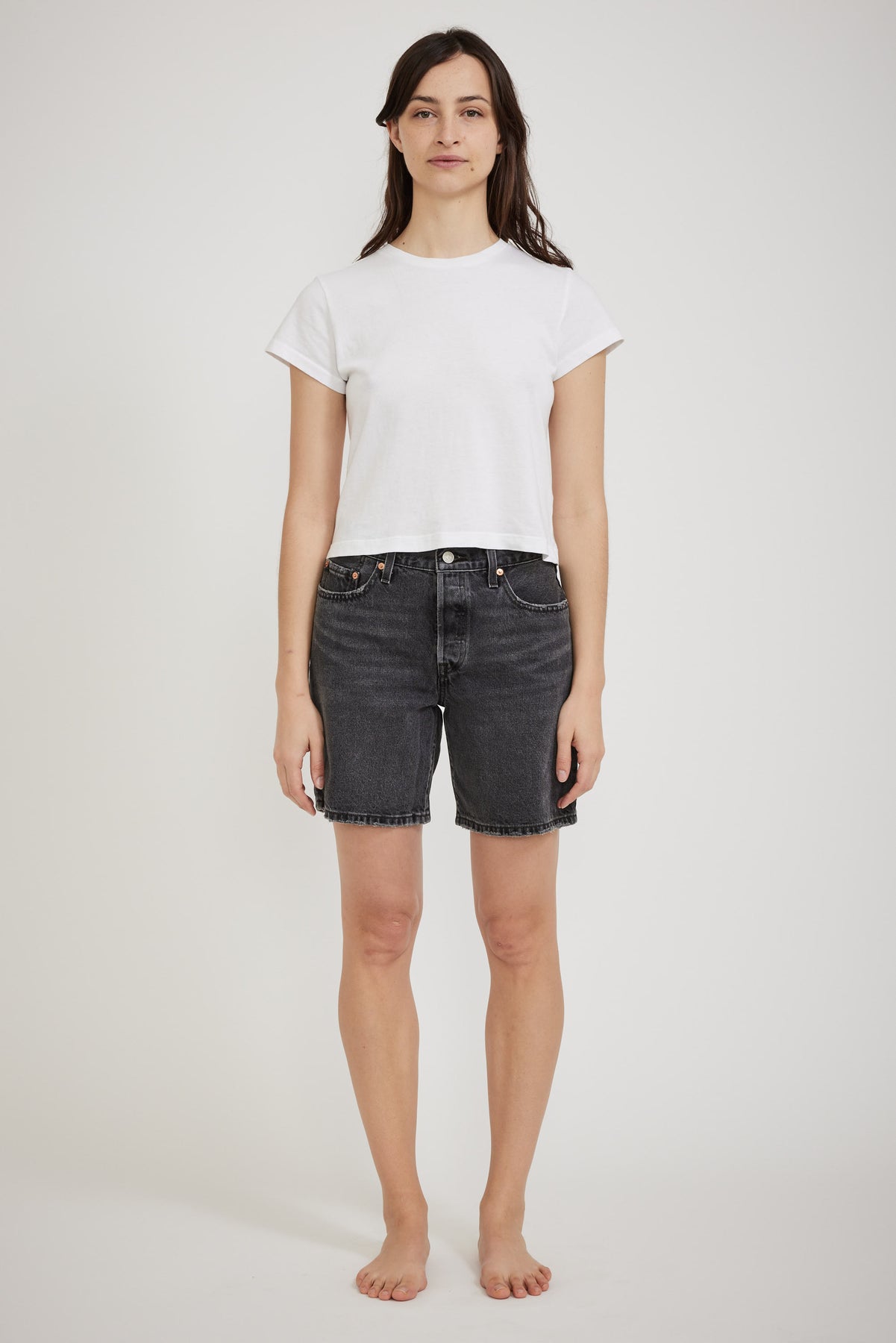 Levis 90s 501 Short Black Worn In | Maplestore