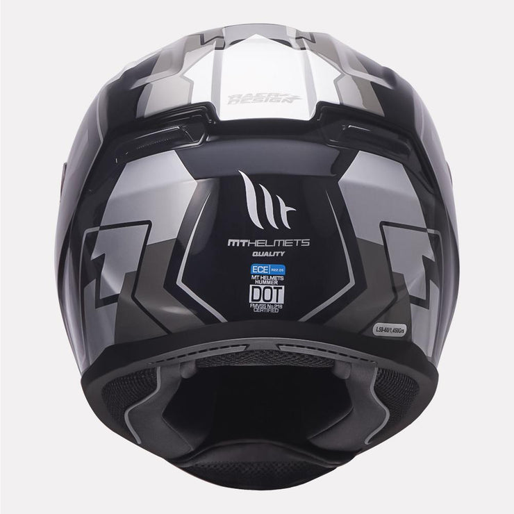 mt helmet hummer quality gloss grey