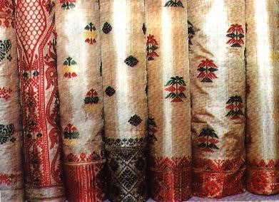 indian sari silk fabric - Gold embroidery  Indian fabric, Sari fabric,  Indian textiles