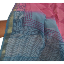 Load image into Gallery viewer, Sanskriti Vintage Dupatta Long Stole Chanderi Pink Wrap Scarves Printed Hijab
