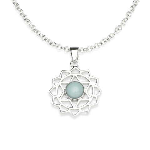 Silver Heart Chakra Necklace