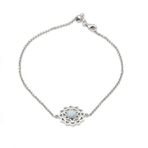 FIYAH silver heart chakra bracelet product image