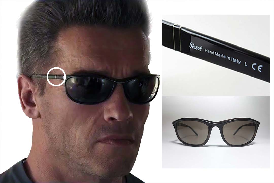 3D render of Arnold Schwarzenegger's sunglasses in Terminator 6 Dark Fate