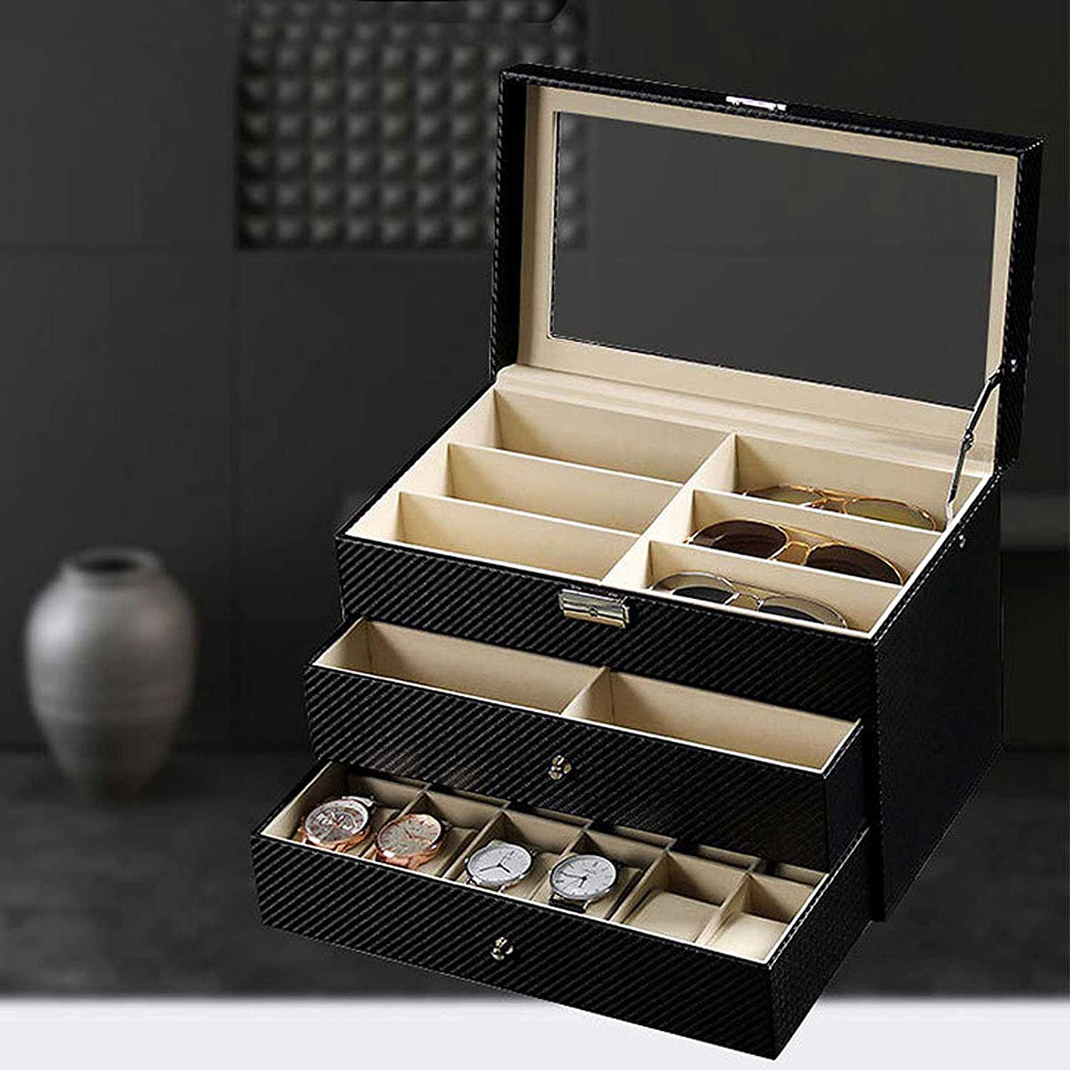 Storage Box Visual Sunglasses Case Adjustable Direction Drawer Type Strong  Load-bearing Easy Access 4-layer Transparent Home Sup - Storage Boxes &  Bins - AliExpress