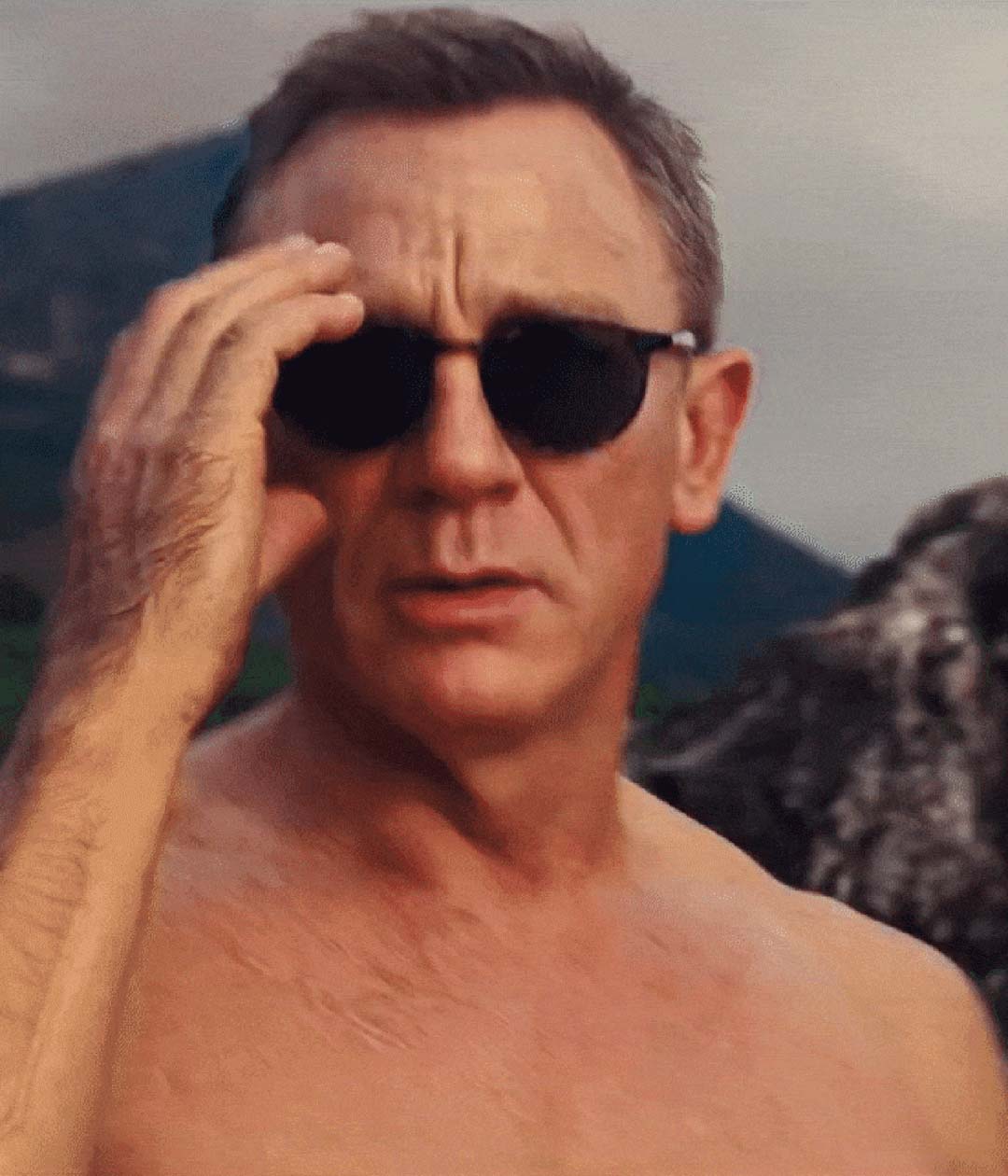 Daniel Craig as Bond Wearing Barton Perriera Norton Sunglasses