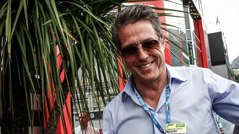 Hugh Grant Wearing Porsche Aviator Sunglasses