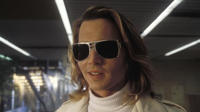 Johnny Depp in Blow wearing Aluminium sunglasses by Fast back