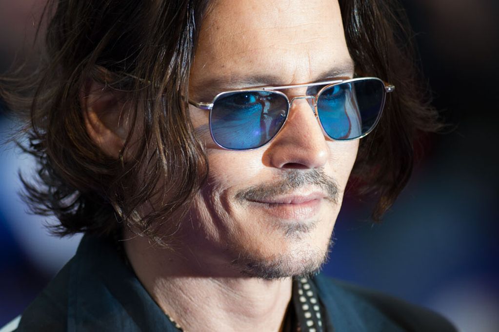 Johnny Depp wearing Randolph Engineering Aviator Sunglasses