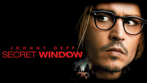 The Secret Window Movie Poster Johnny Depp Wearing Black Moscot Glasses