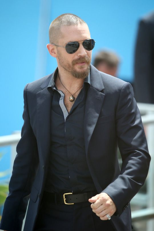 Tom Hardy Wearing Aviators at Cannes Film Festival