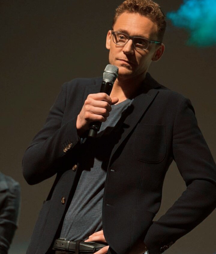 Tom Hiddleston Wearing Mykita Grey Glasses