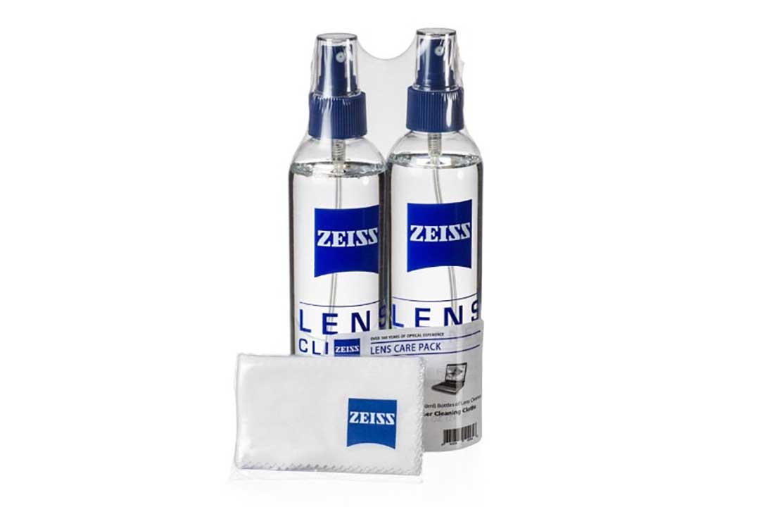 Two Zeiss lens cleaning spray bottles