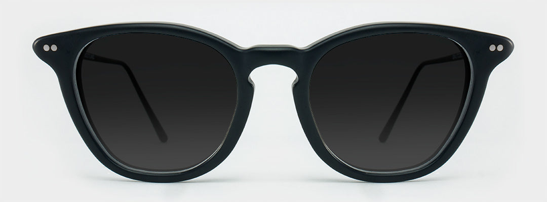 matte black polarised sunglasses