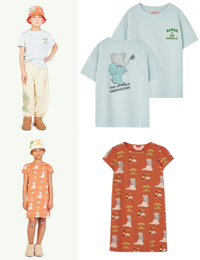 babar x the animals observatory collection available at kodomo boston