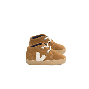 veja baby suede sneakers camel pierre - kodomo