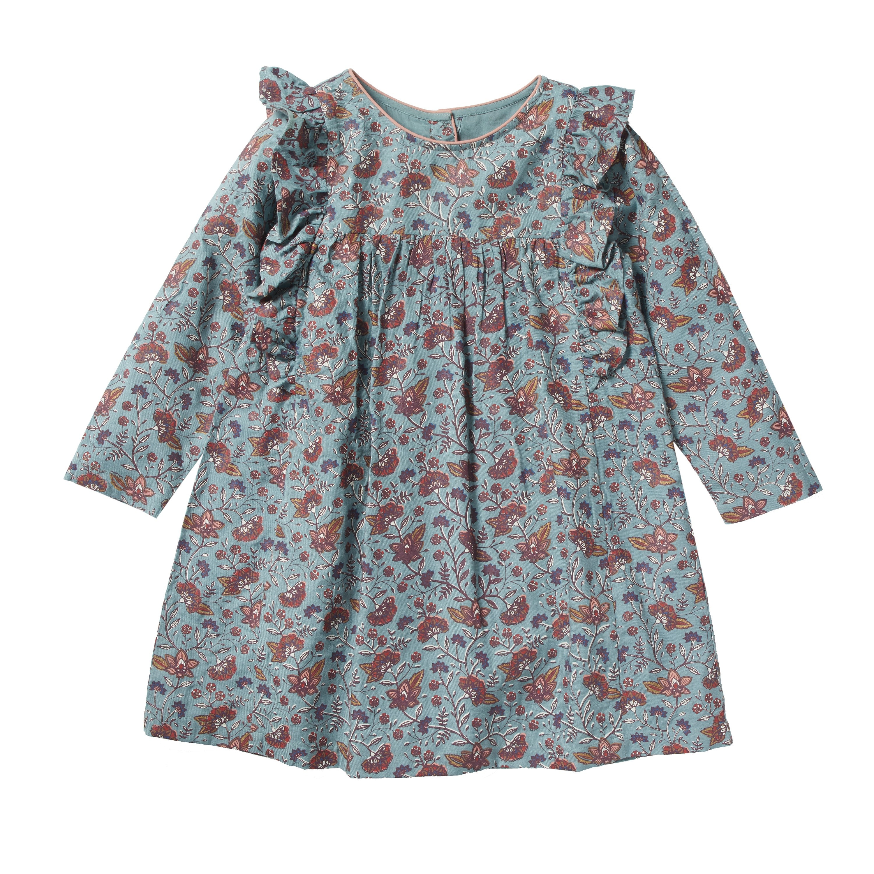 bonheur du jour faustine dress flower blue – kodomo