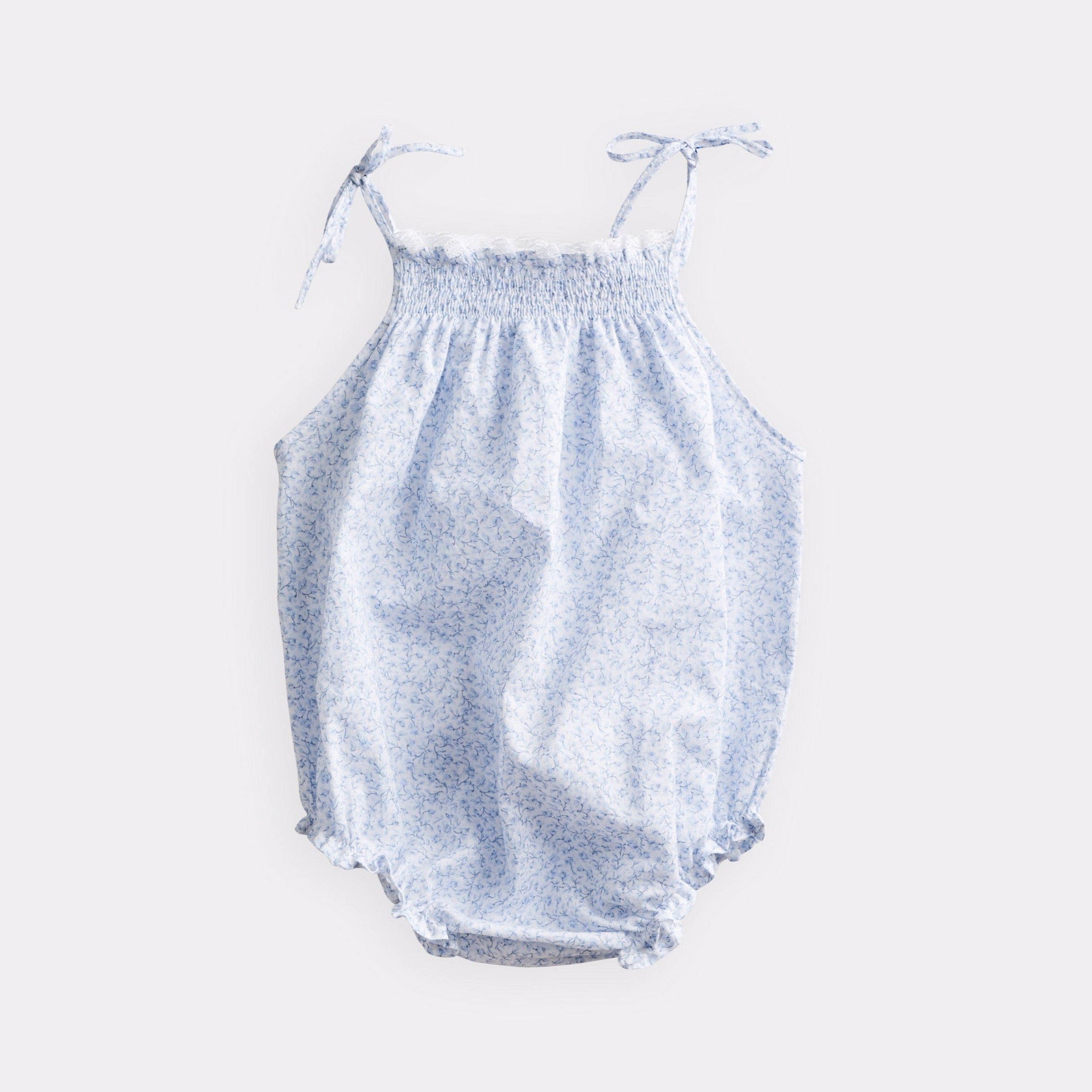 ruffle baby romper