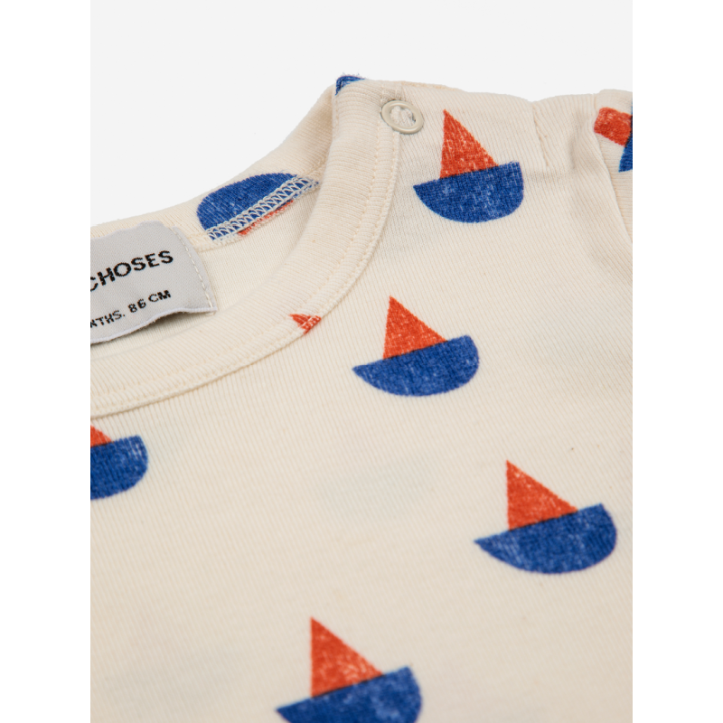 bobo choses sailboat all over baby ls t-shirt – kodomo