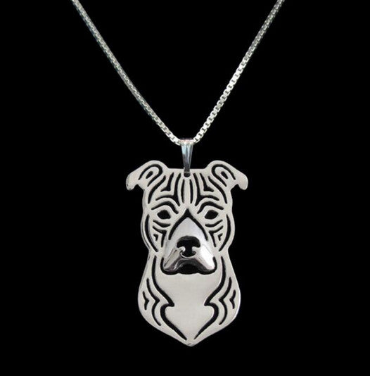 Pit Bull Outline Pendant Necklace – Our Dog's Got A Blog