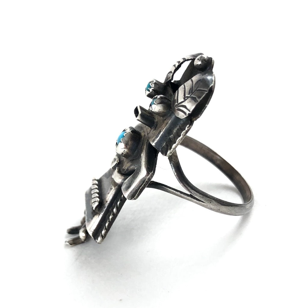 Kachina Ring<br>By Orville Manygoats<br>Size: 7