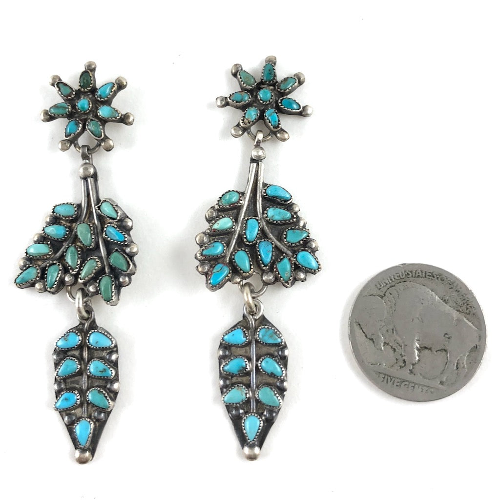 Vintage Zuni Petit Point Earrings