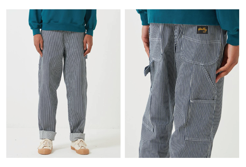 Stan Ray 80's Painter Pant (Straight) - Hickory Stripe