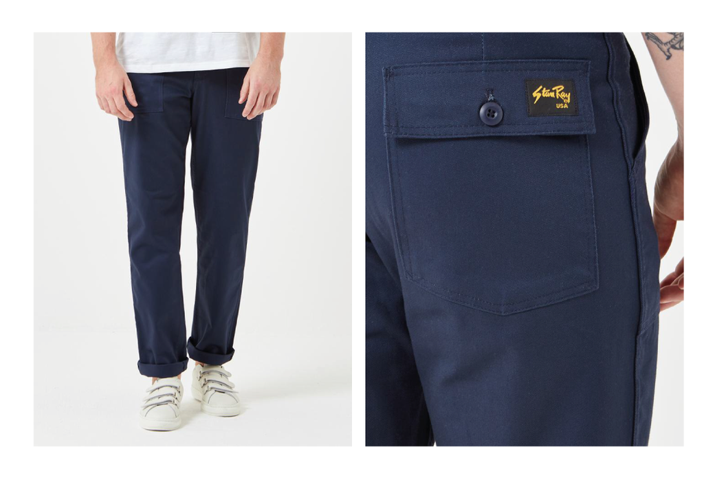 Stan Ray 4 Pocket Fatigue Pant (Loose Taper) - Navy Twill