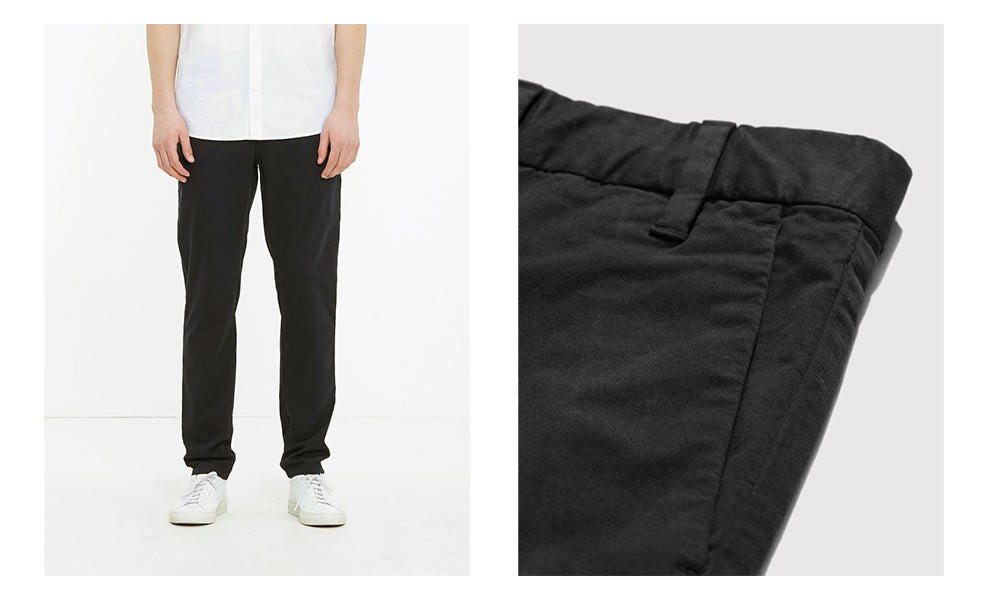 Norse Projects Aros Light Twill Chino - Black