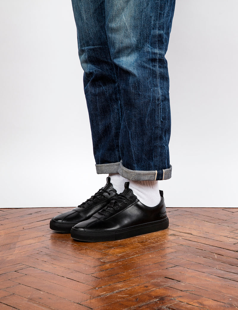 grenson sneakers black