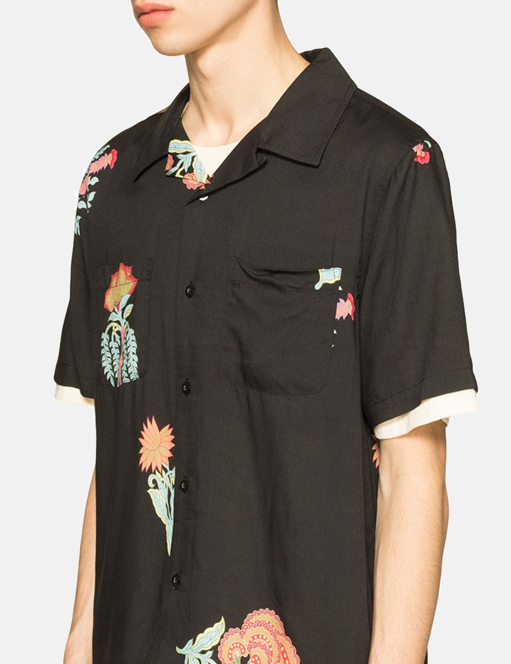 定価1.9万 新品 STUSSY HANA PRINTED SHIRT M inovaronline.com.br