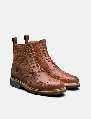 grenson fred boots tan