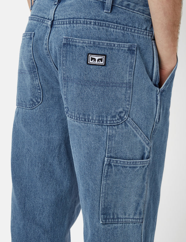 Obey Organic Hardwork Carpenter Denim Light Indigo