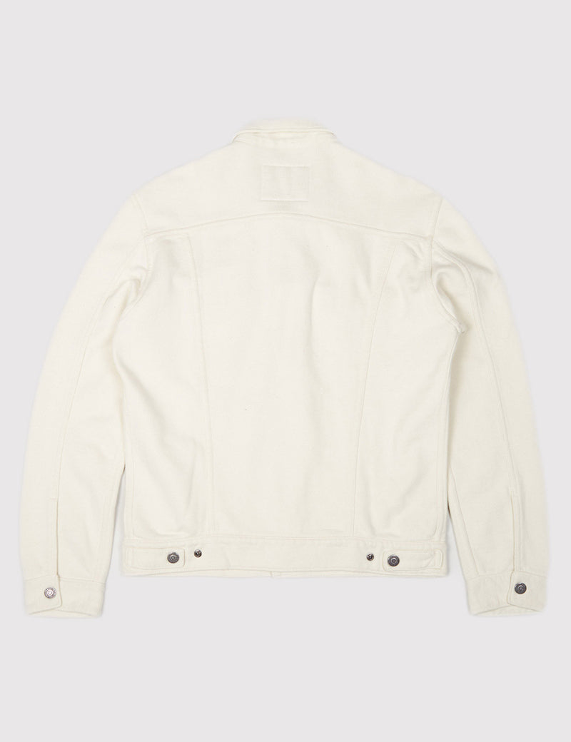 Levis French Terry Trucker Jacket - Chalky White | URBAN EXCESS.