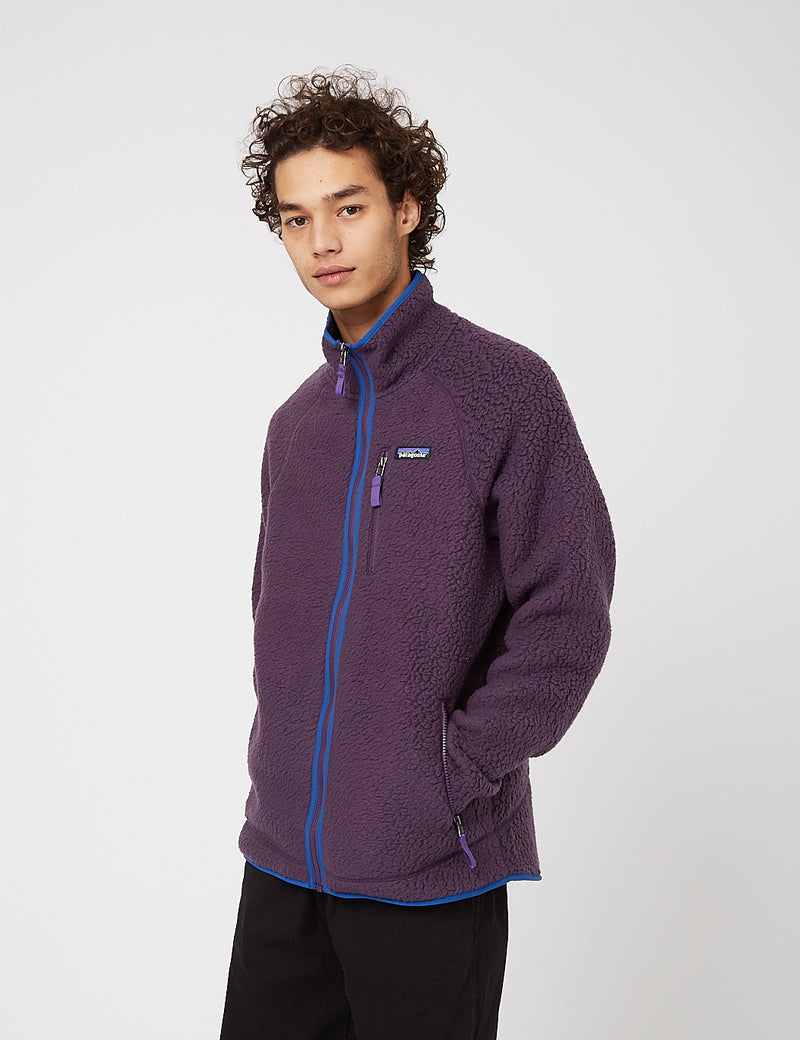 patagonia パタゴニア レトロパイルジャケット L パープル