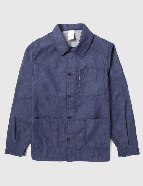 Shop Le Laboureur Denim Work Jacket - Indigo | URBAN EXCESS.