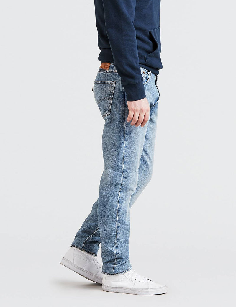 Levis 502 Jeans (Regular Tapered) - Powder Puff Warp Blue | URBAN EXCESS.