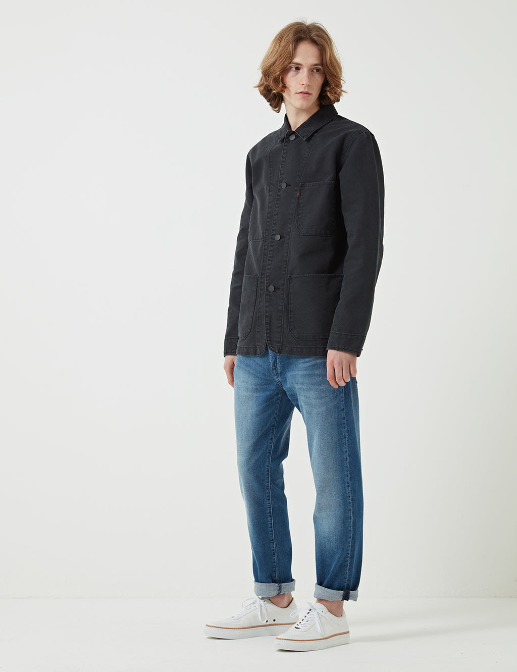 Levis Engineers Chore Coat - Caviar Grey | URBAN EXCESS.