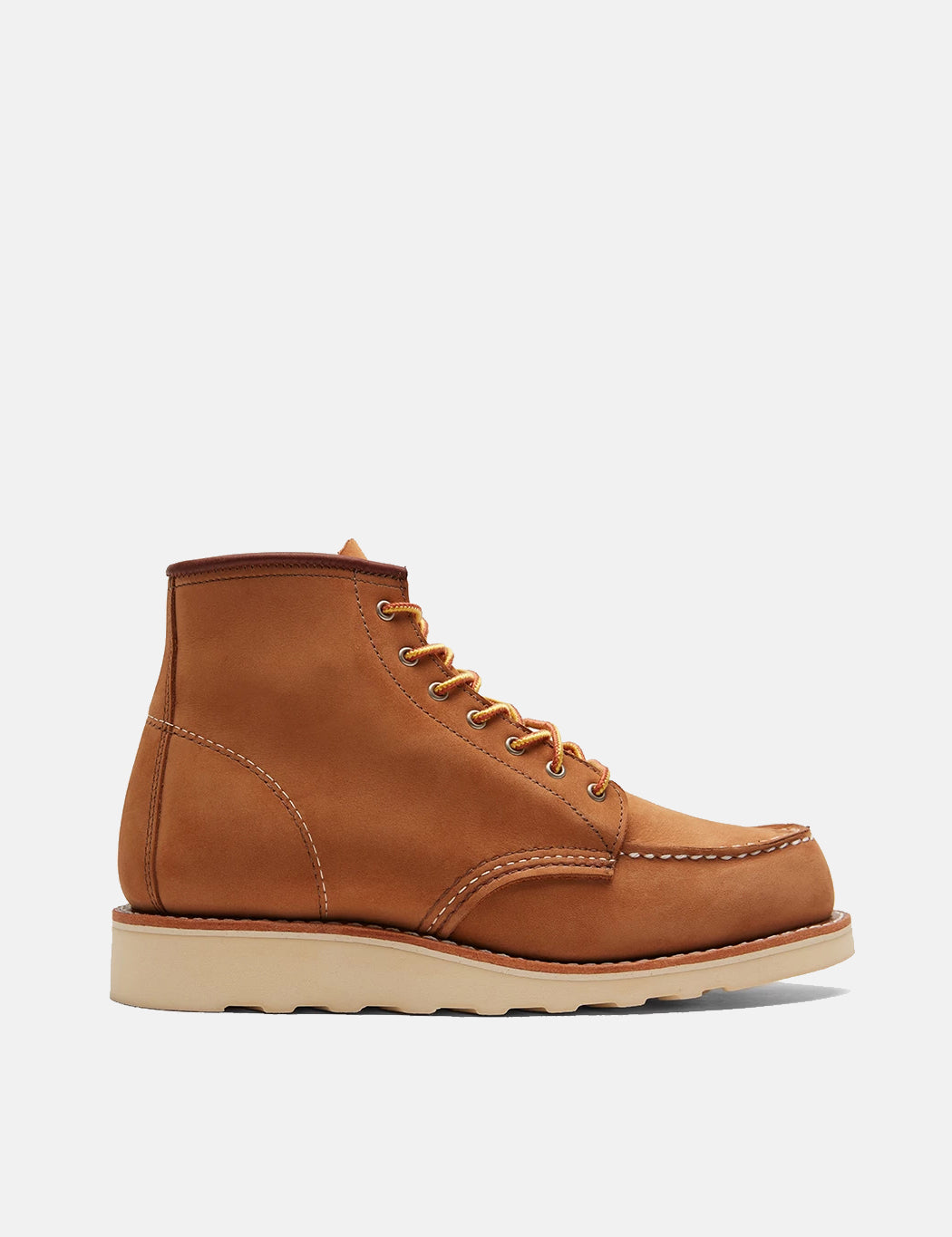 red wing moc toe tan