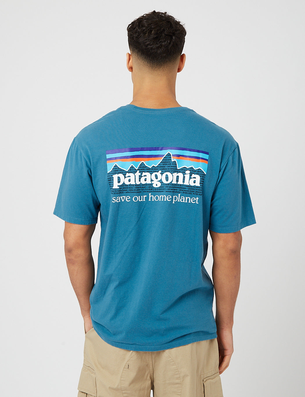 Patagonia P-6 Mission Organic T-Shirt - Abalone Blue | URBAN EXCESS.