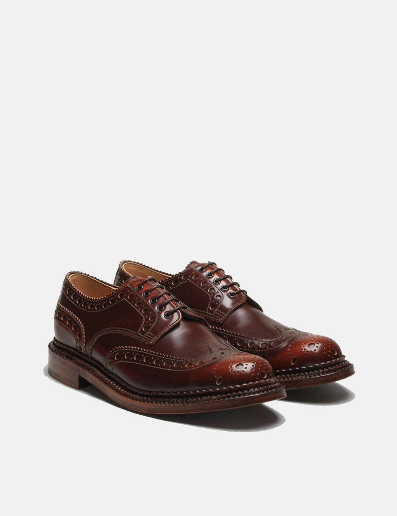 grenson triple welt mahogany