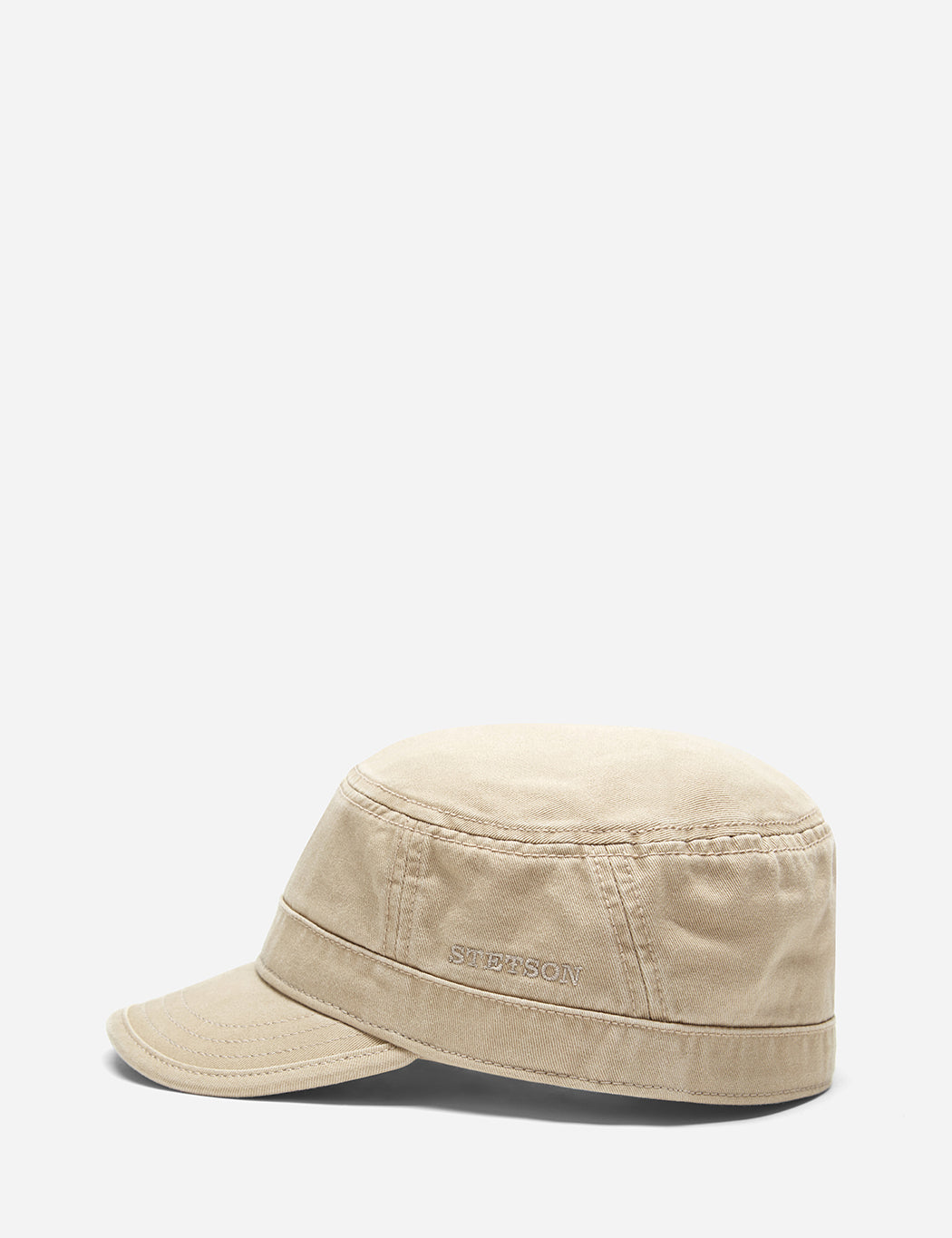 Stetson Gosper Cotton Army Cap - Dark Beige | URBAN EXCESS.