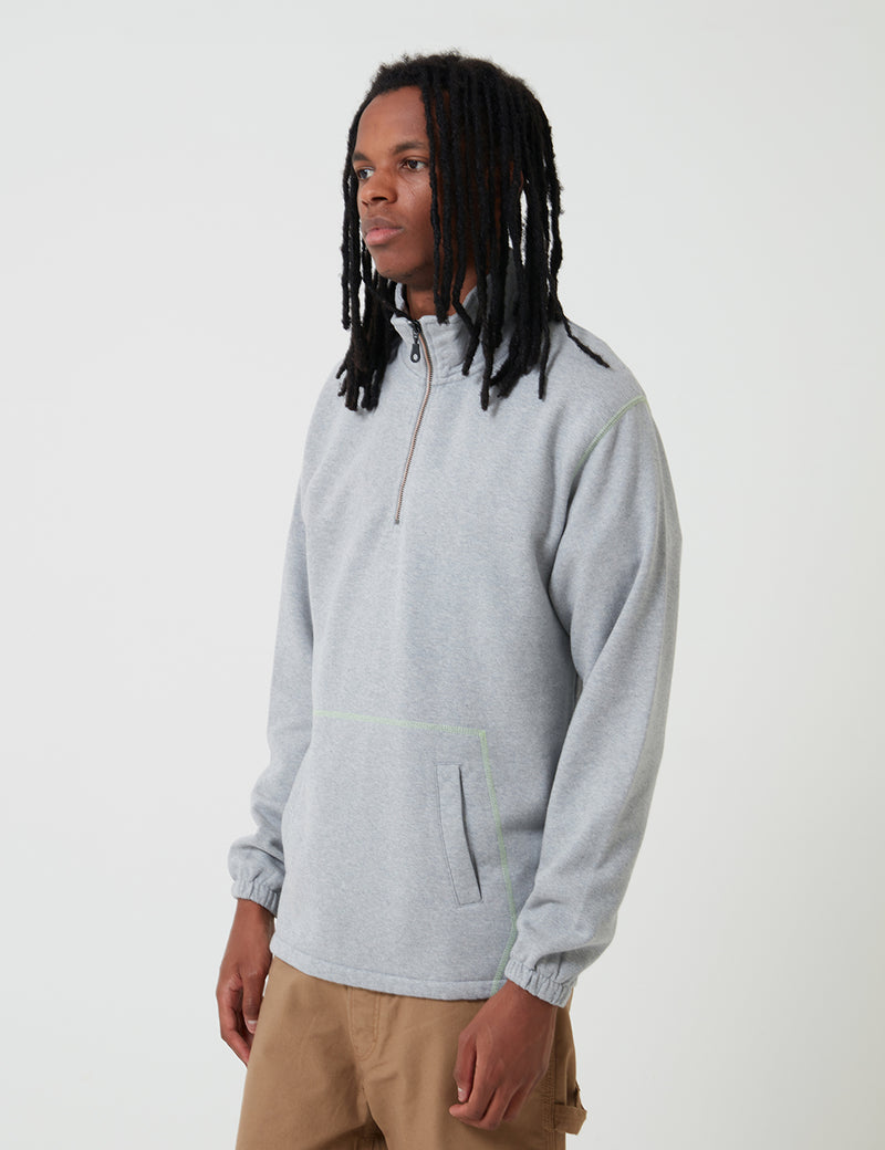 Levis Skate Quarter Zip 3 - Rollerskate Grey Heather I URBAN EXCESS