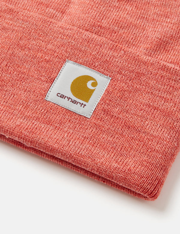 Carhartt  Bonnet orange brique acrylic watch hat