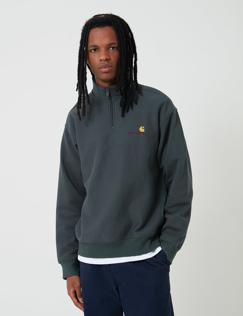 Carhartt Wip American Script Half Zip Sweatshirt 2024 favors