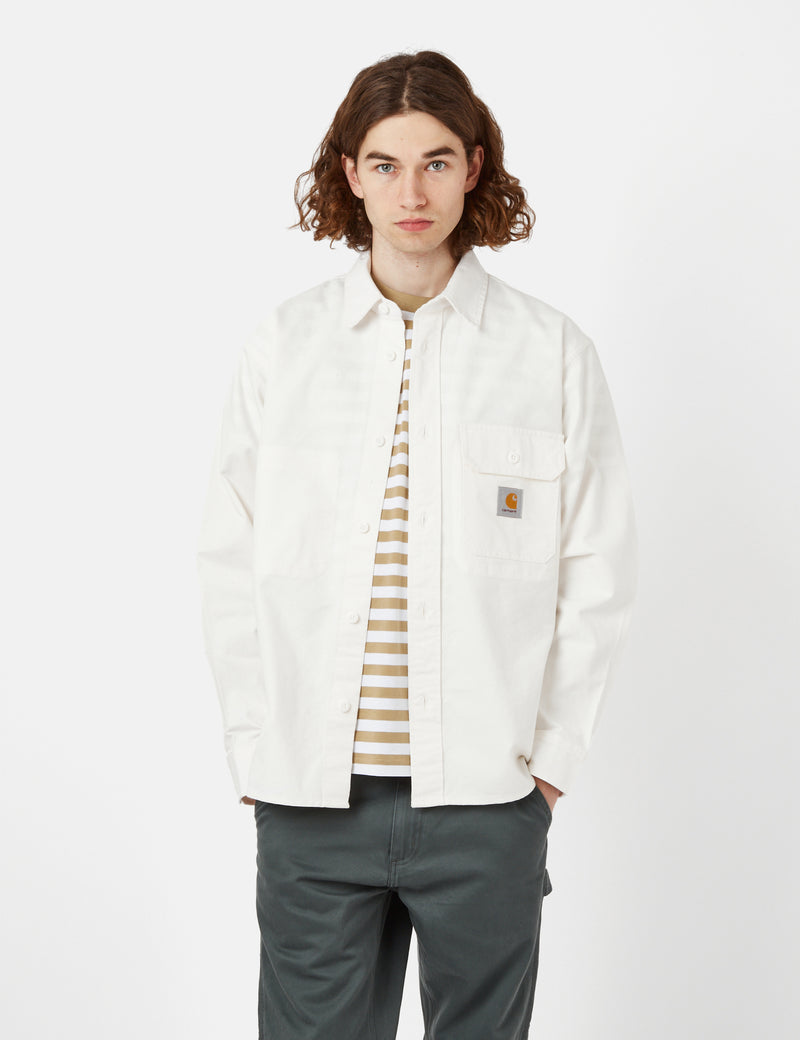 Carhartt-WIP Reno Shirt Jacket (Garment Dyed) - Off-White I UE. – URBAN ...