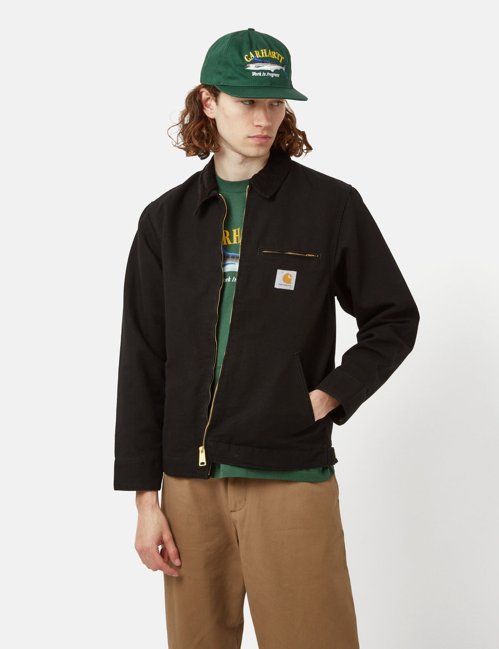 CARHARTT WIP DETROIT JACKET ICY WATER-