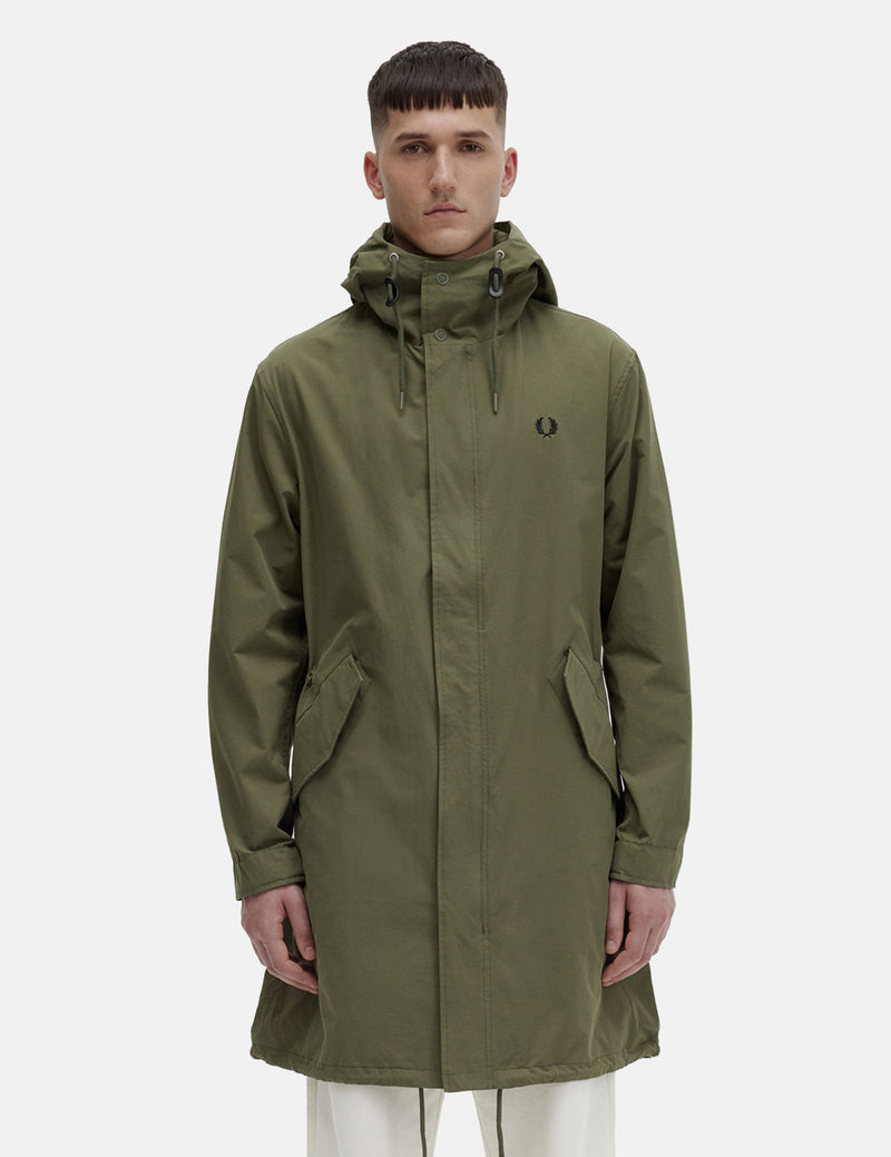 Fred Perry Shell Parka - Green I Urban Excess. – URBAN EXCESS